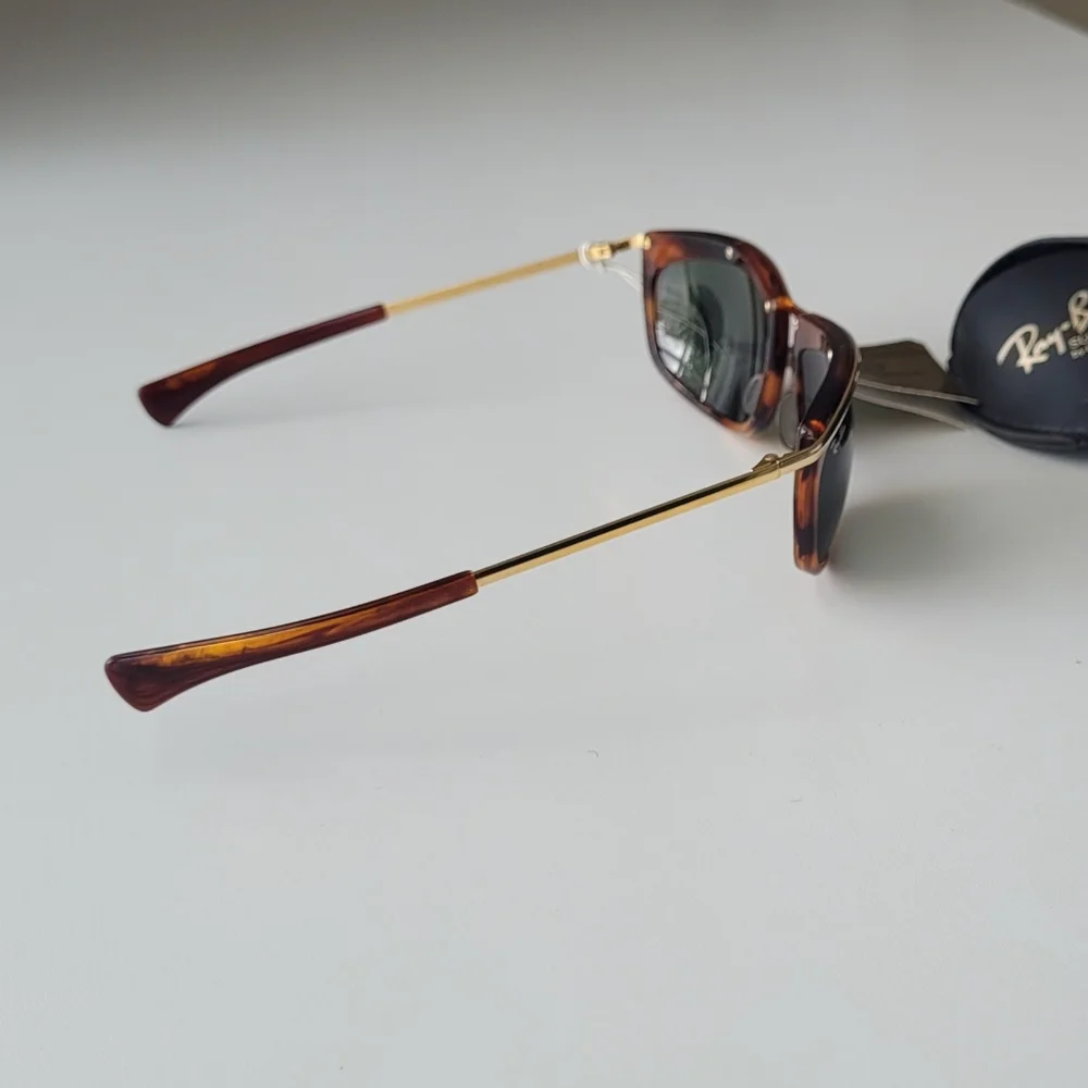 1980's Vintage Bausch & Lomb Ray Ban L1001 Tortoise Brown/Gold - Size 62mm - Picture 5 of 11